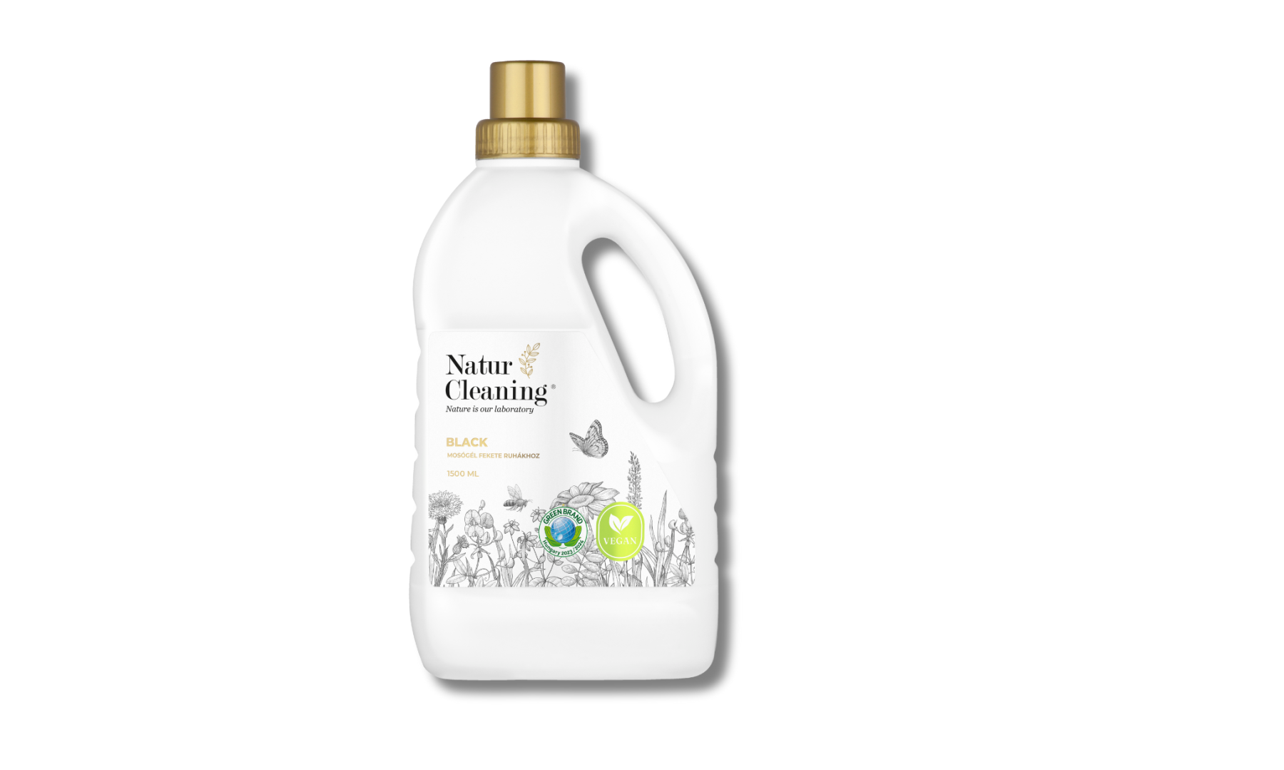 Naturcleaning Black hipoallergén mosógél 1,5 liter