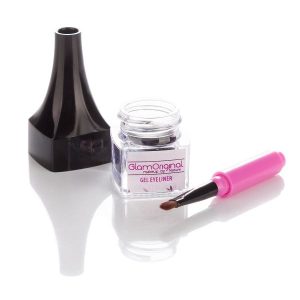 GlamOriginal krémceruza – zselés szemhéjtus ecsettel (fekete)